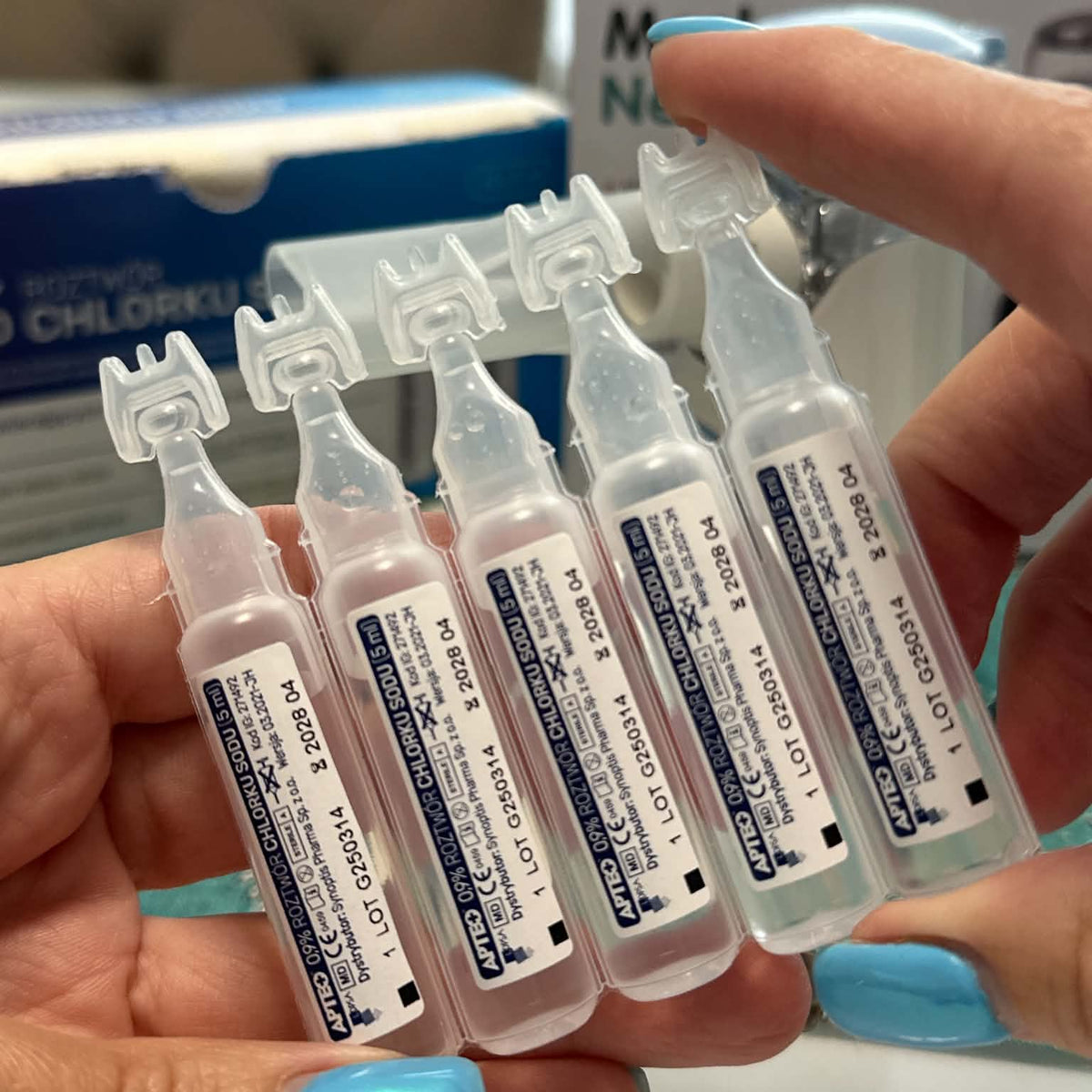 Fiziológiás sóoldat 0,9% – 40 db x 5 ml ampulla