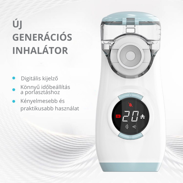 EasyCarry Inhalátor + Ajándék 5×5 ml Sóoldattal 💧