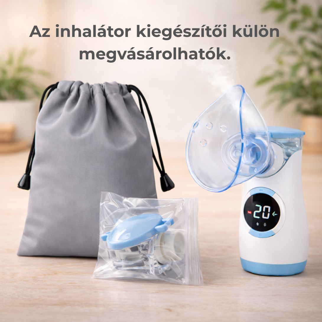 EasyCarry Inhalátor + Ajándék 5×5 ml Sóoldattal💧